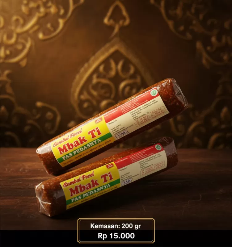 Sambel pecel "Mbak Ti" 200gr | Oleh - Oleh khas Kediri